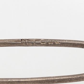 Brosch/hårsmycke/hänge, 18K guld/silver och gammalslipade diamanter, Franska stämplar, 1900-talets början.