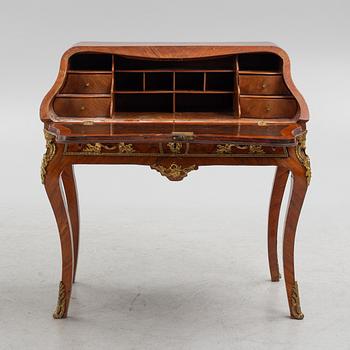 A rococo rosewood parquetry and gilt-brass mounted secretaire by J. H. Reimers (master in Stockholm 1754-73).