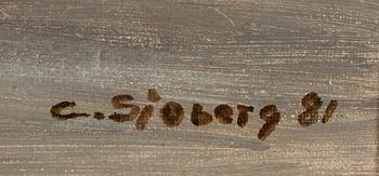 CURT SJÖBERG, olja på duk, signerad och daterad -81.