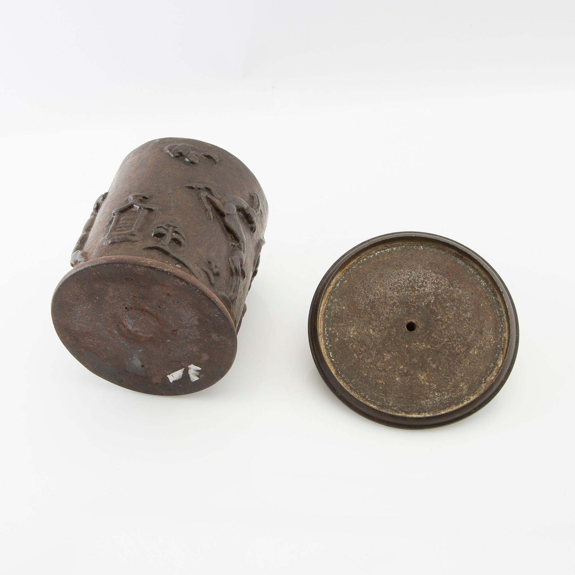 Carl Elmberg, tobacco box, "Tobacco Box No. 1", Näfveqvarn's factory.