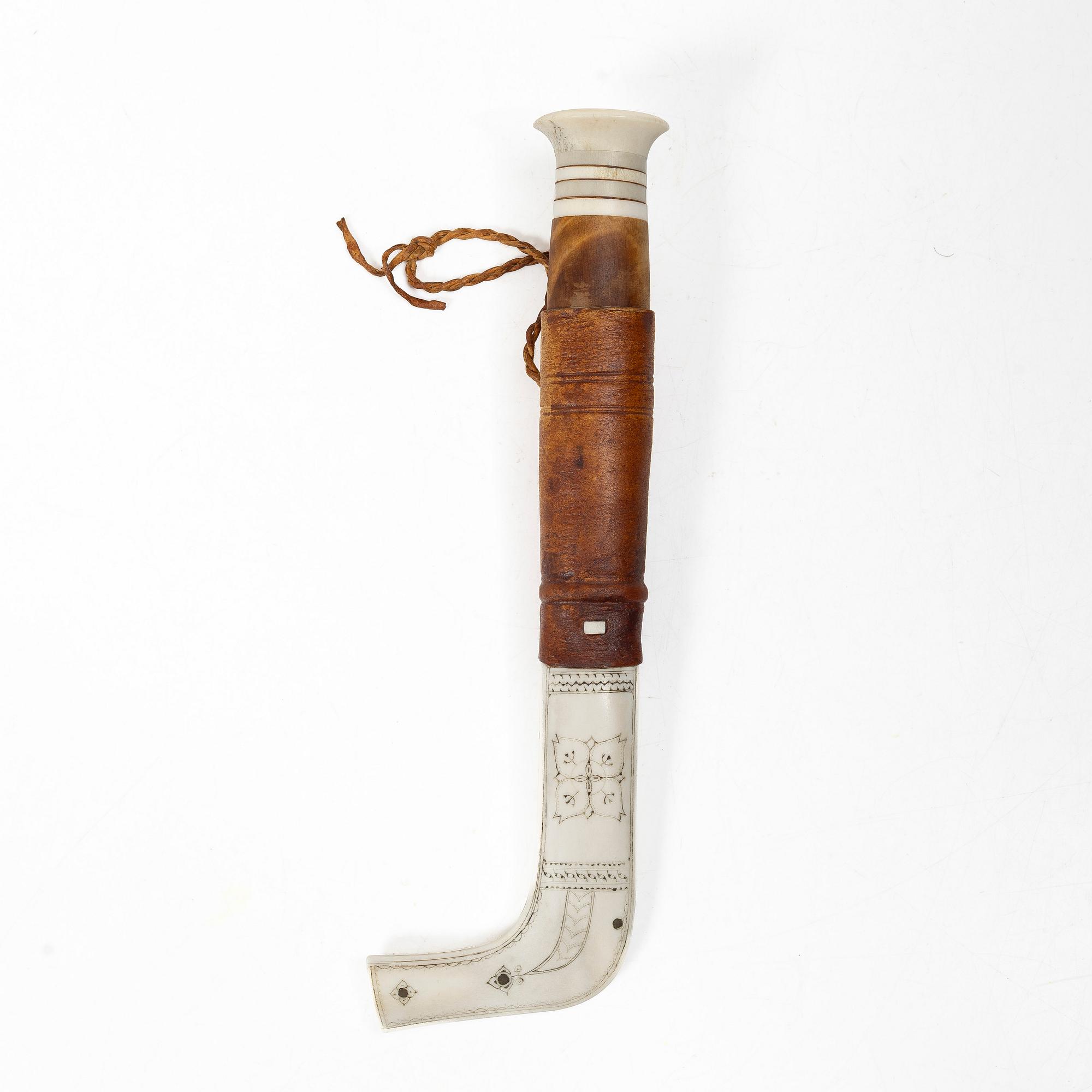 Johan Fankki, a half-horn knife, Billfjärd.