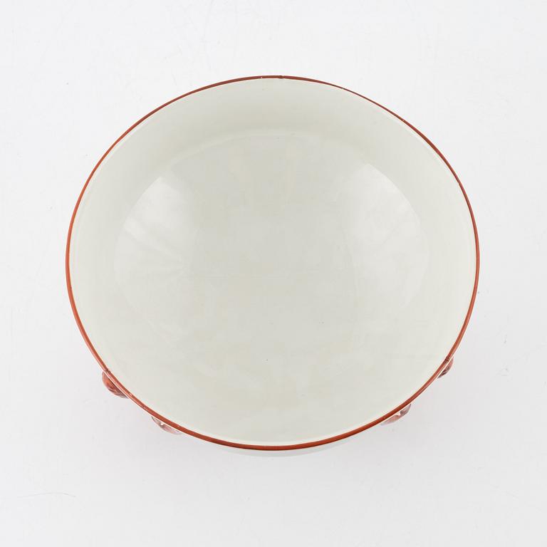 Kräftskål, porslin, 1900-tal, troligen Rörstrand.