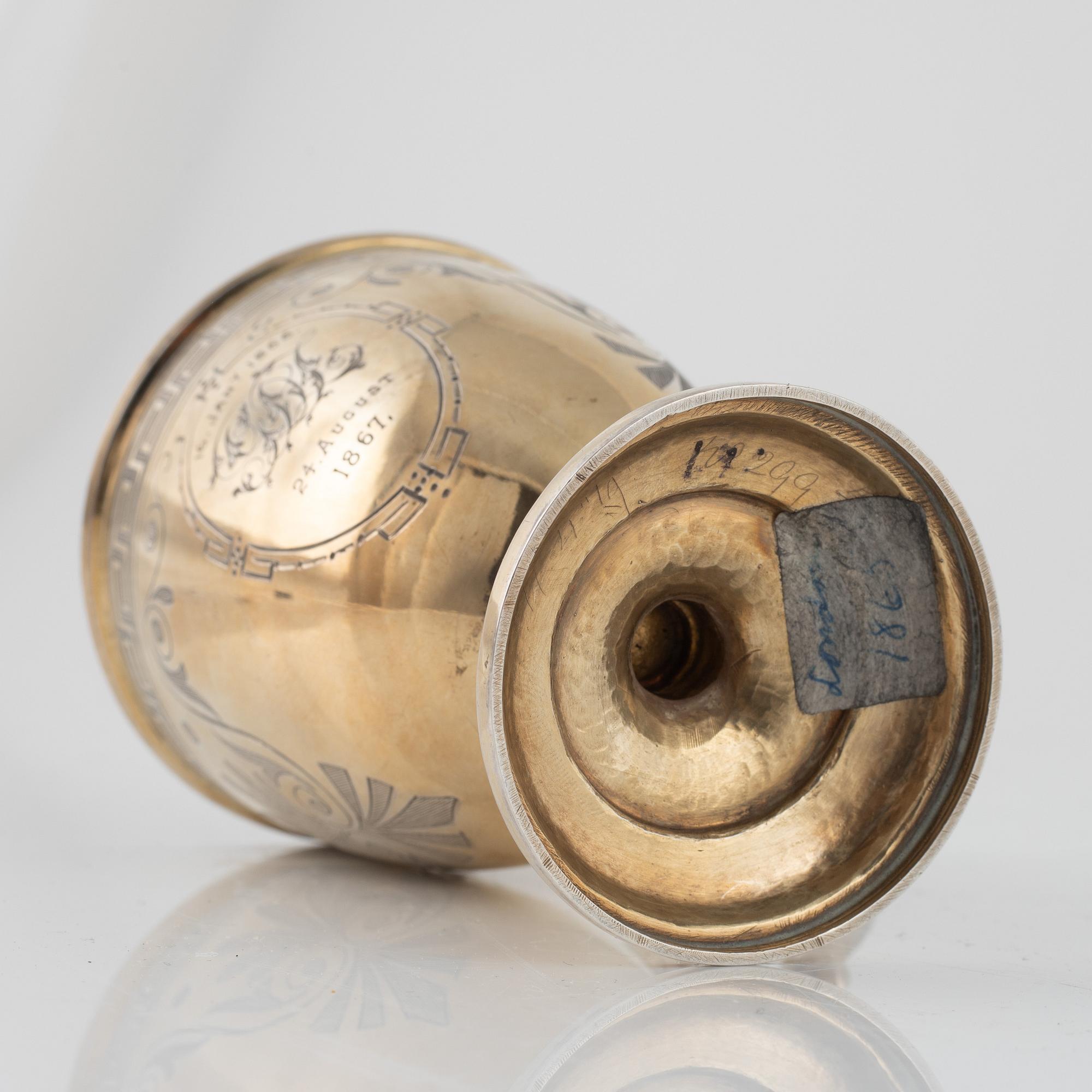 Thomas Smily, bägare, silver, London, England 1865.