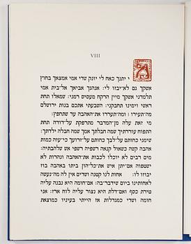 Theo Tobiasse, "The Song of Songs of King Salomon",portfolio with 12 ligographs in colous, signed 18/200.