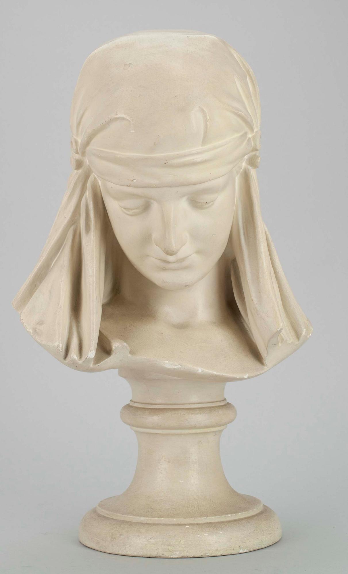 JOHANNES TAKANEN, byst, gips, ej signerad.