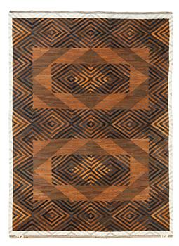 645. CARPET. Flat weave. 251 x 181 cm. Signed KLH ID.