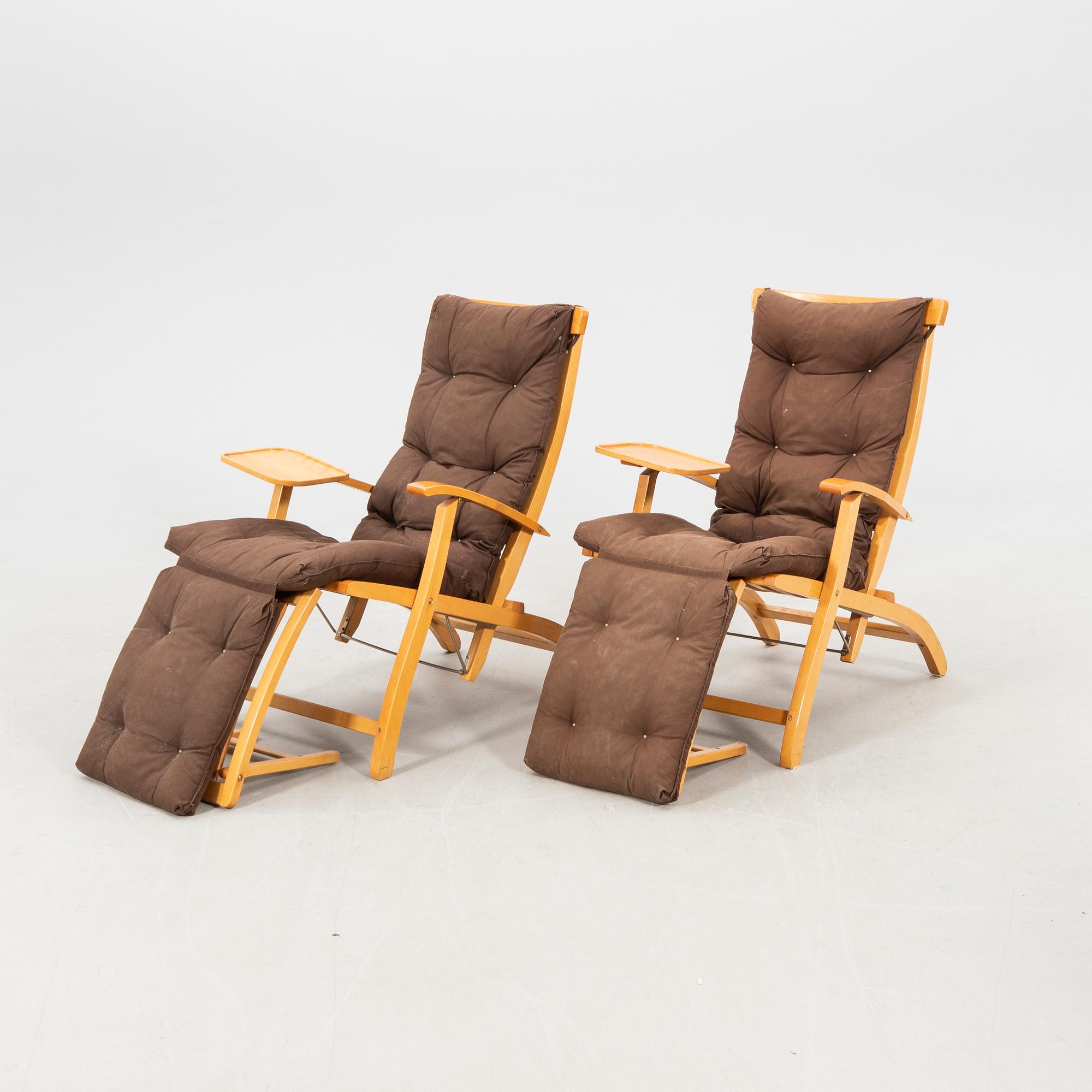 Däckstolar ett par Brogrens 1900-talets senare del.