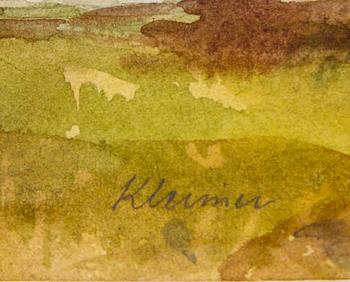 AXEL KLEIMER, akvarell, sign.