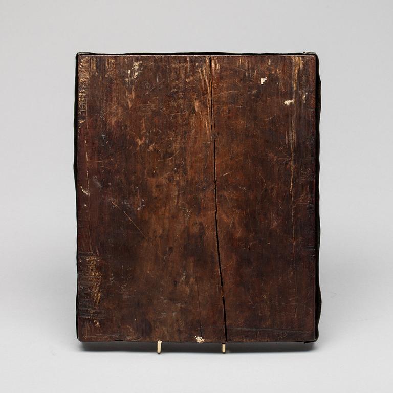 IKON, Ryssland, 1800-tal, med mässingsrisa.