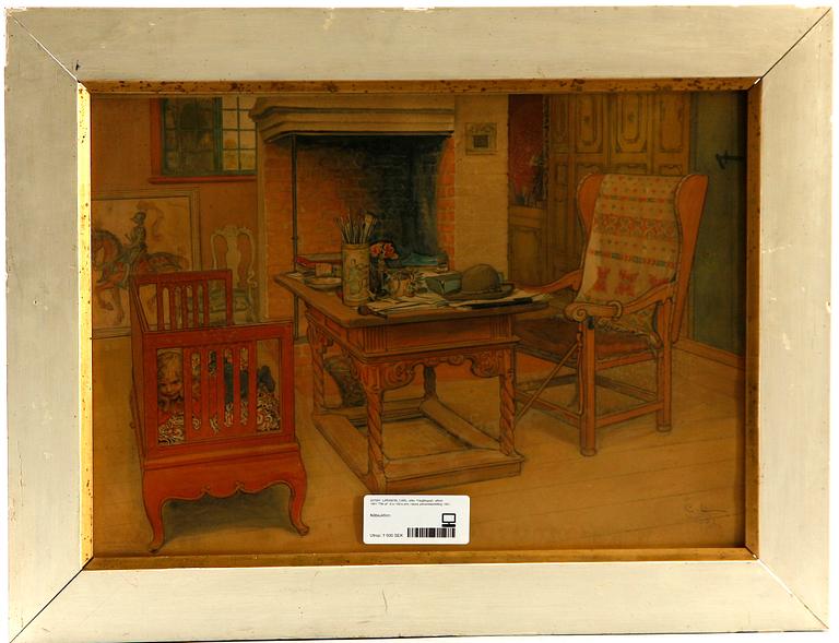 CARL LARSSON, efter. Färglitografi, utförd 1901.