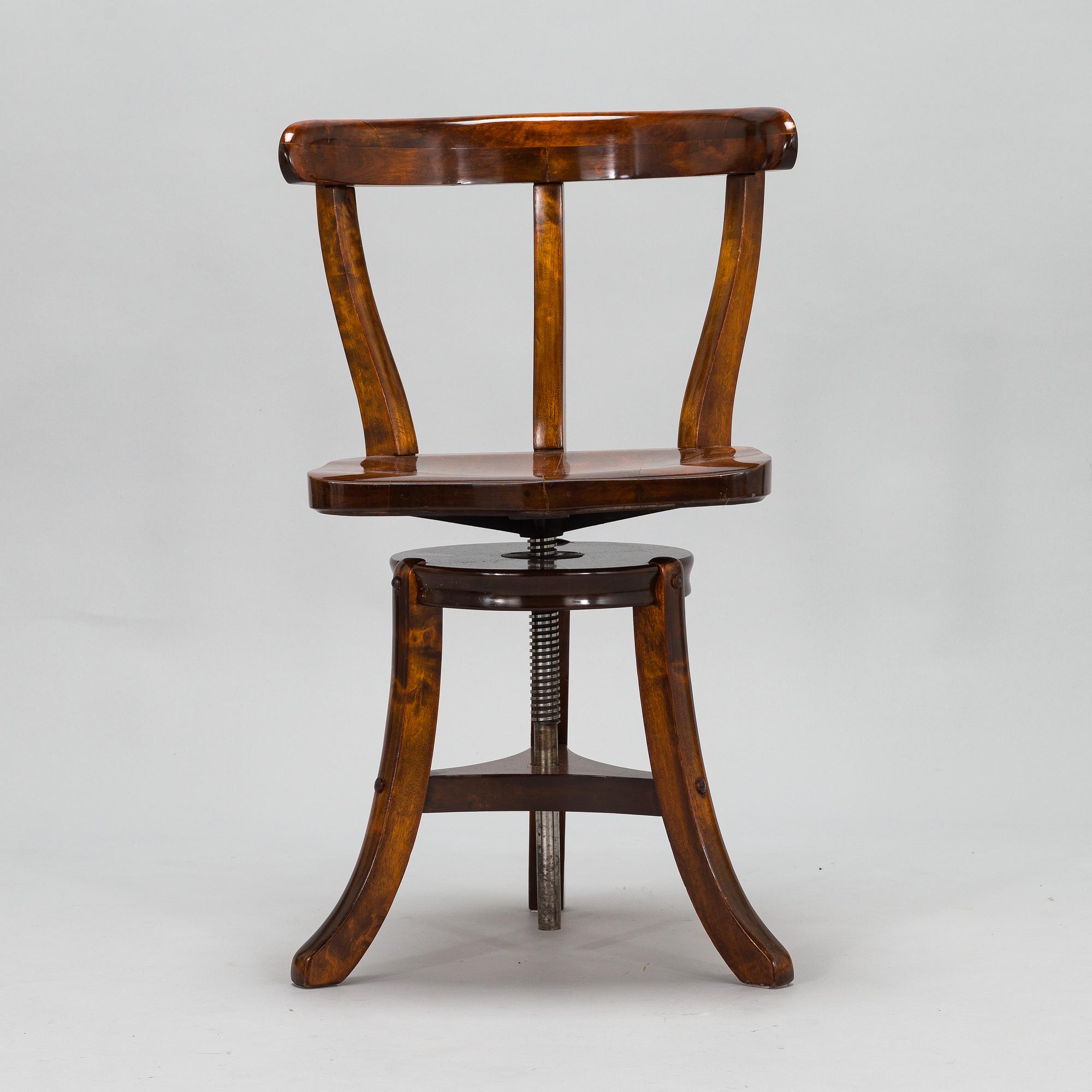 Kontorsstol, omkring 1900.