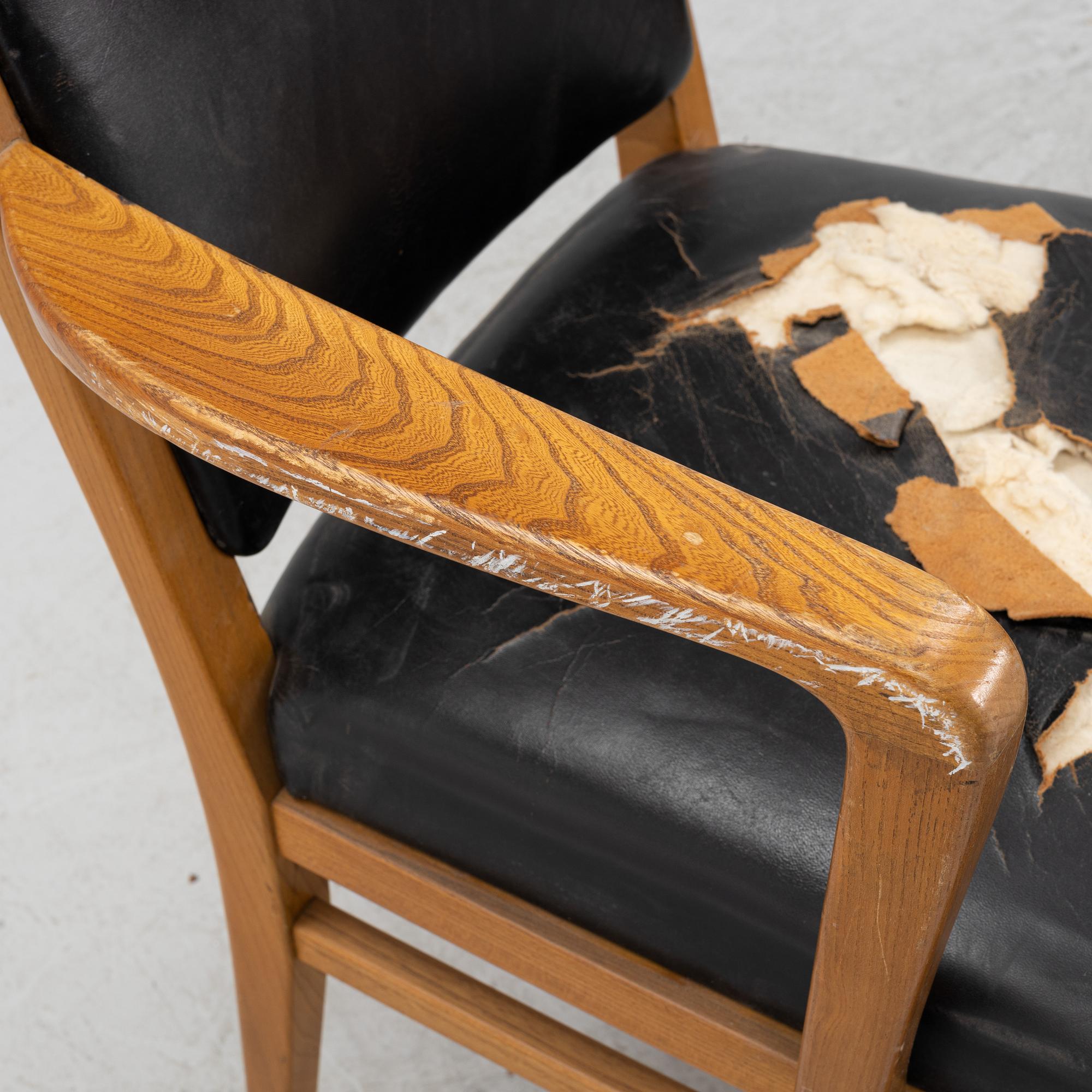 Carl Malmsten, eight armchairs, model "Riksdagen", 1940s. Provenance The Swedish Parliament, designed 1940.