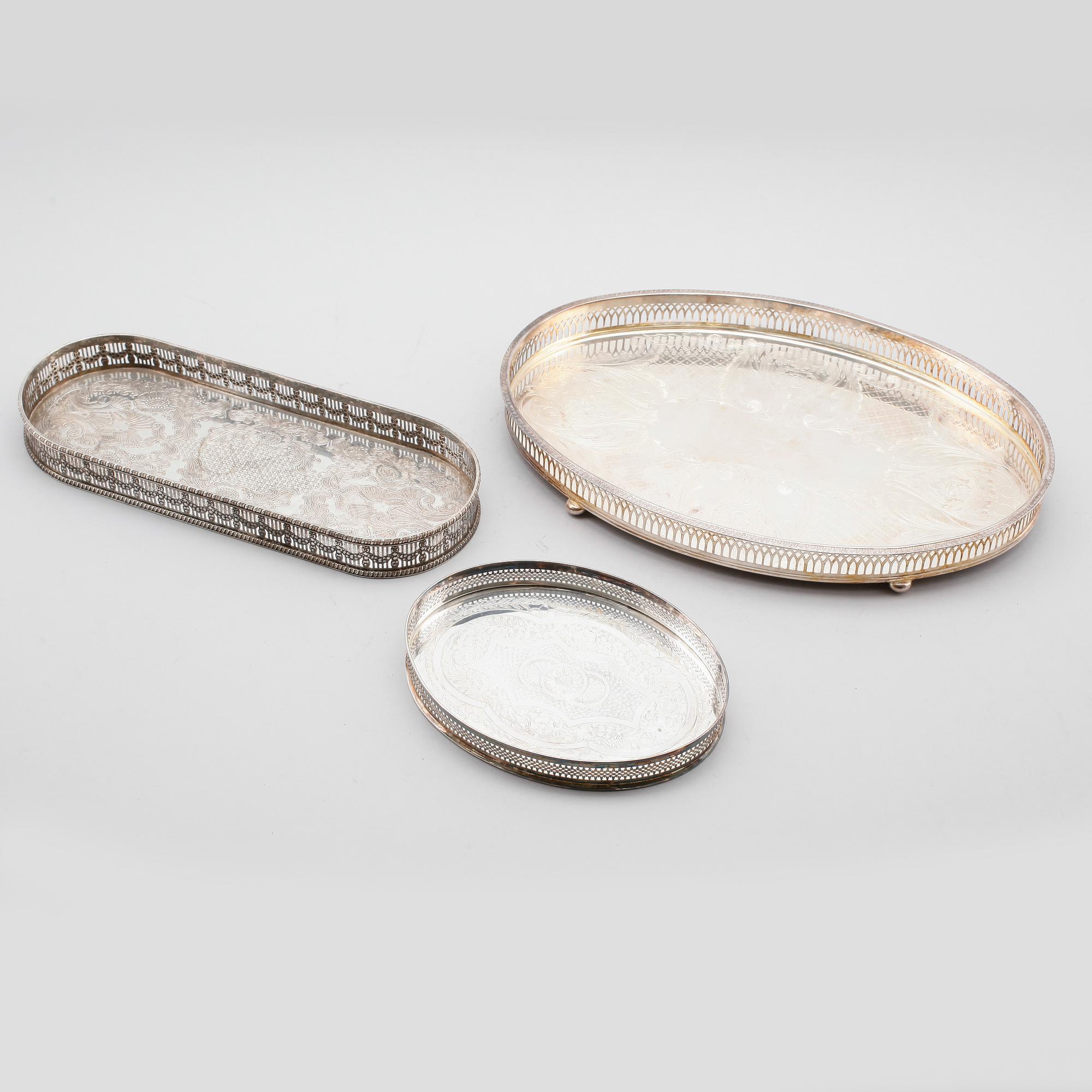 BRICKOR, 3 st, nysilver, England, 1900-talets mitt.