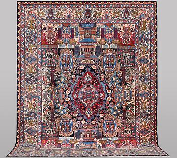 A carpet, Mashad, c. 383 x 292 cm.