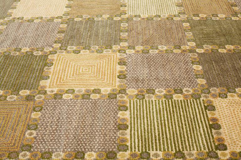 Barbro Nilsson, A CARPET, "Gråingen" probably, knotted pile, ca 223 x 144,5 cm, signed AB MMF BN.