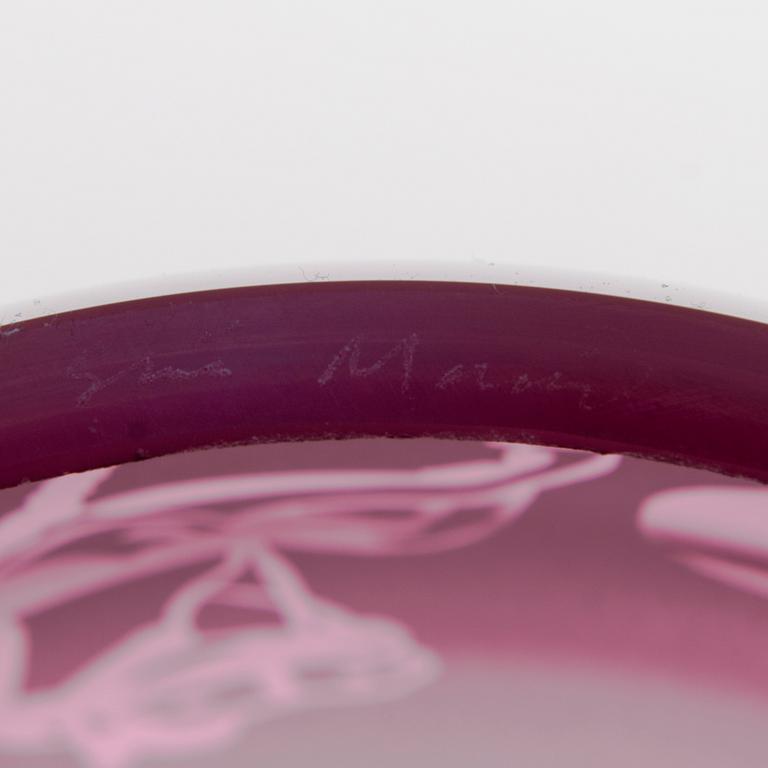 SINI MAJURI, glasskulptur, signerad Sini Majuri.