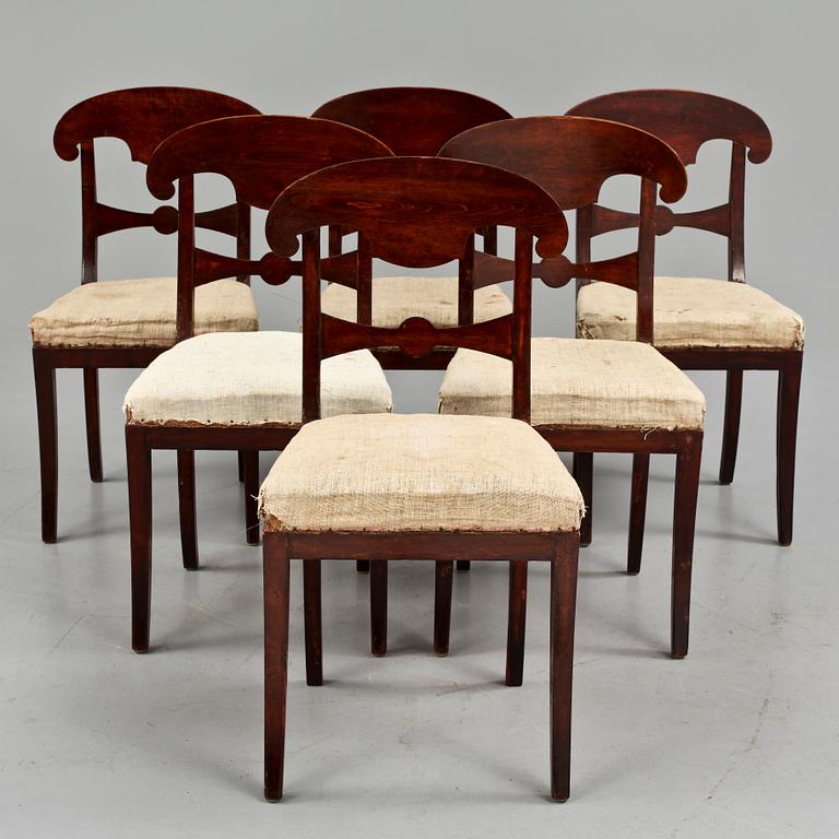 STOLAR, 6 st, Karl Johan, 1800-talets första hälft.