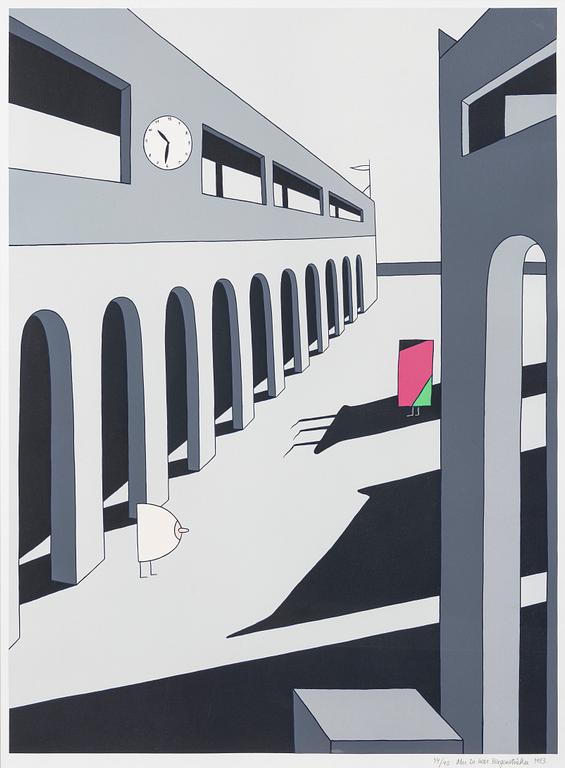 Marie-Louise Ekman, "En gatas melankoli - de Chirico och Baertling".