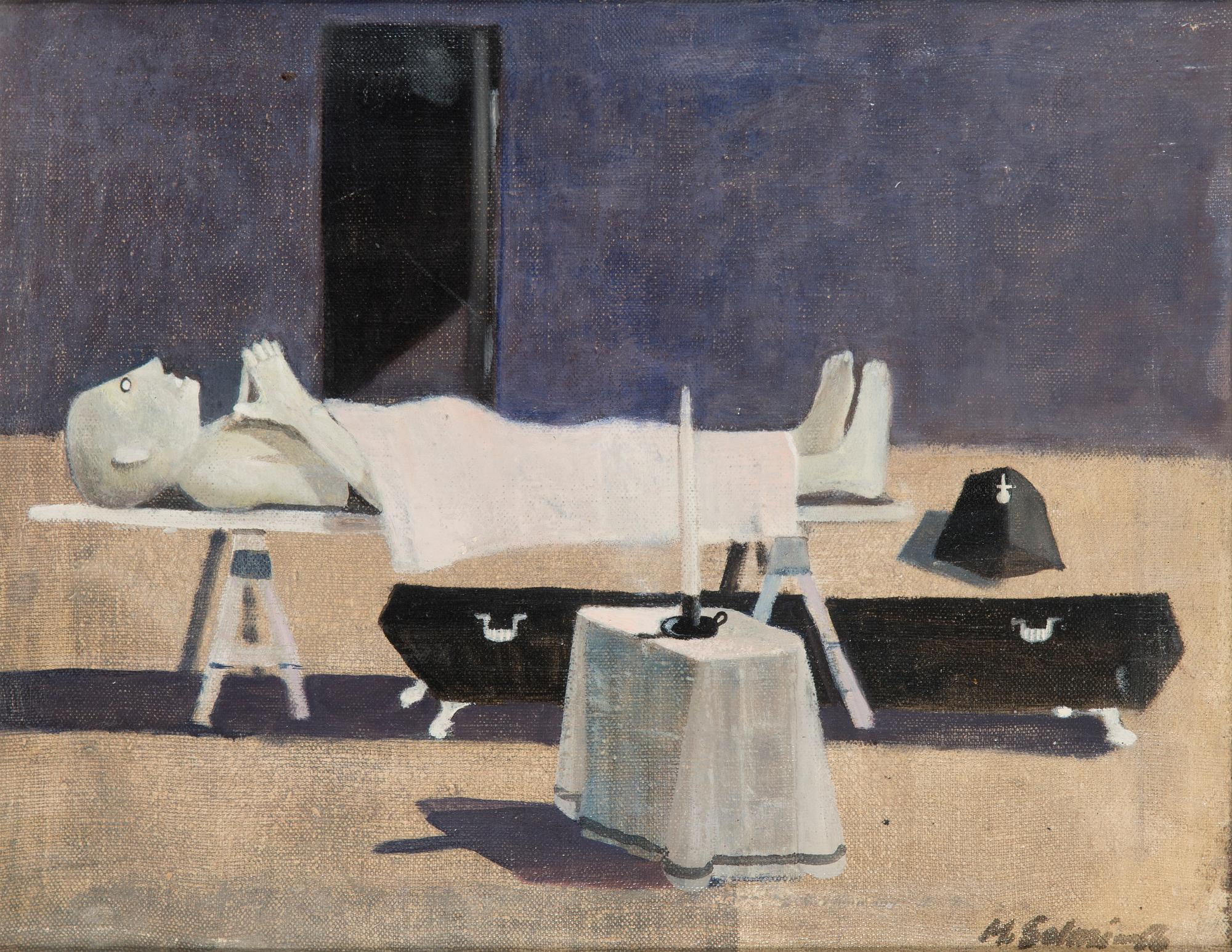 Max Salmi, Still Life from the Mortuary.