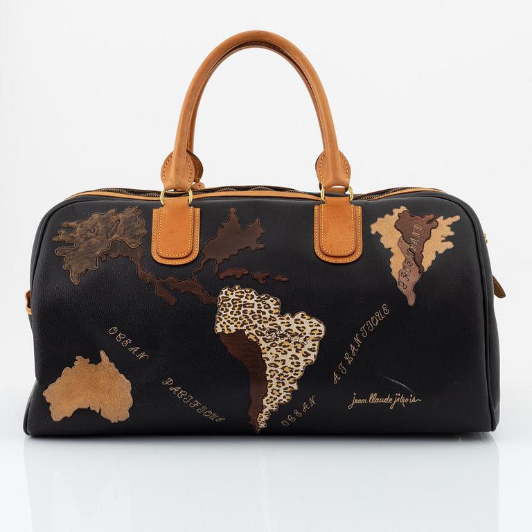 Jean Claude Jitrois, a leather weekend bag.