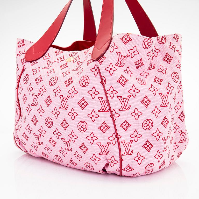 Louis Vuitton, a Pink Canvas 'Cabas Ipanema GM' bag.