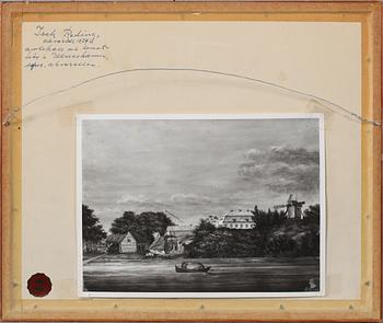 OKÄND KONSTNÄR, blandteknik, monogramsignerad och daterad 1894?.