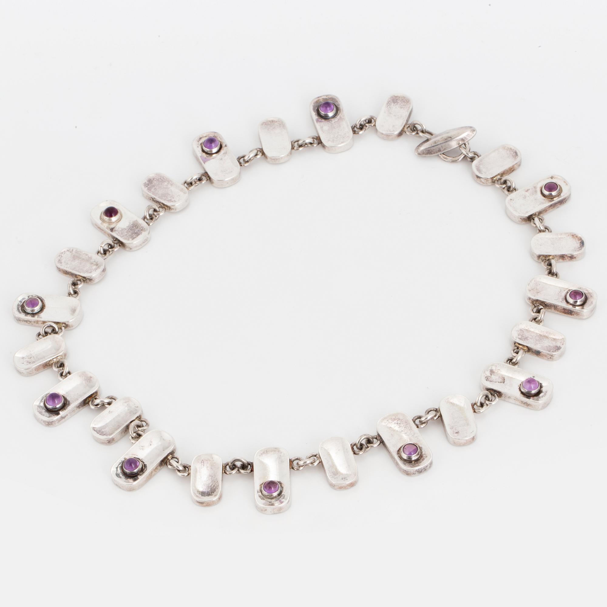 ARVO SAARELA, Necklace with amethyst.