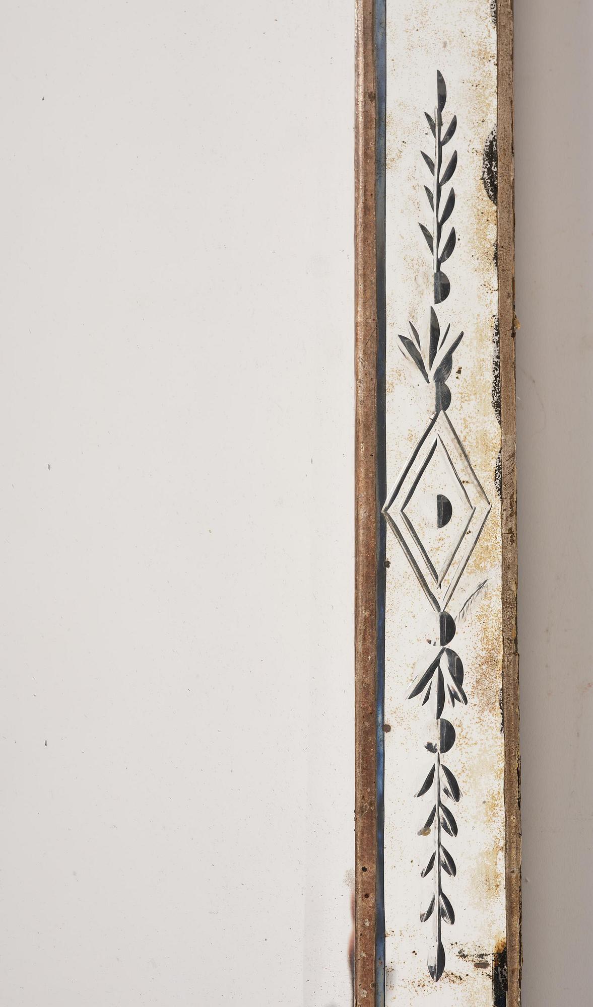 A Northern European late baroque mirror, mid 18th century.