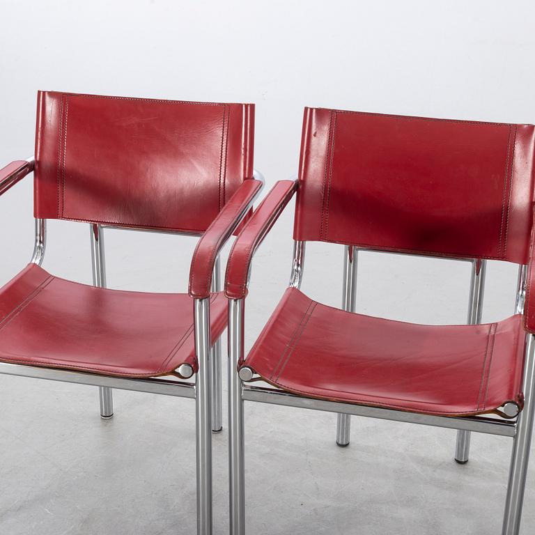 Four CHAIRS, second half of the 20th century, likely Italy.