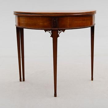 A late Gustavian late 18th century card table.