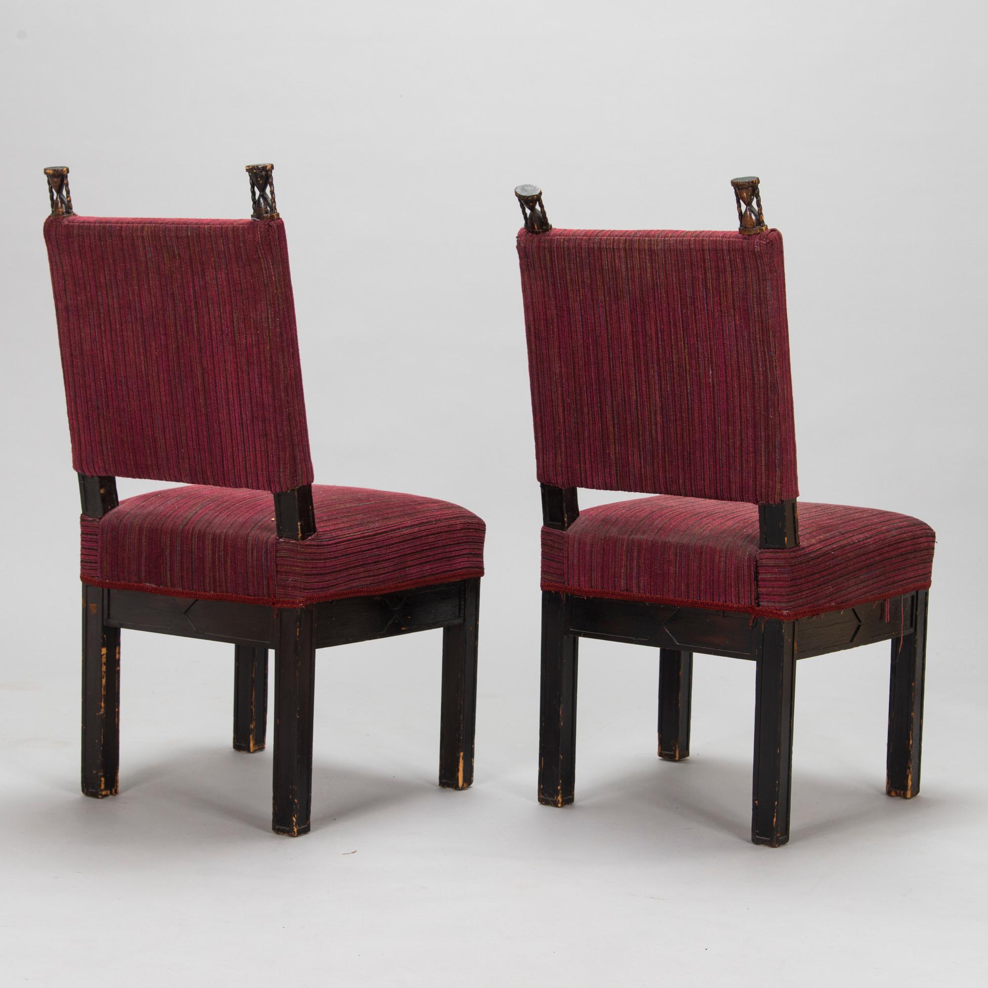 Birger Hahl och Hannes Autere, skåp och två stolar. Finland, 1930-tal.