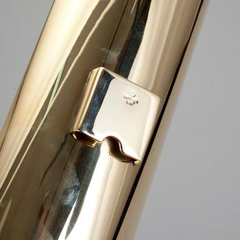 VÄGGLAMPETTER, 3 stycken, mässing, "Reflex", Pierre Forsell, Skultuna Bruk.