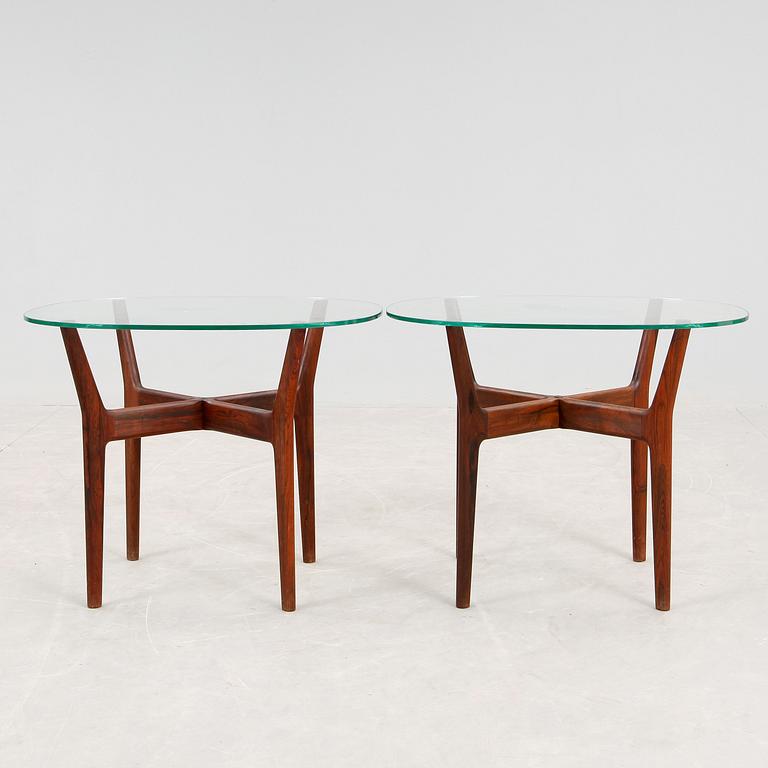 LAMPBORD, ett par, "Prisma", Alf Svensson för Bra Bohag, formgivet 1956.