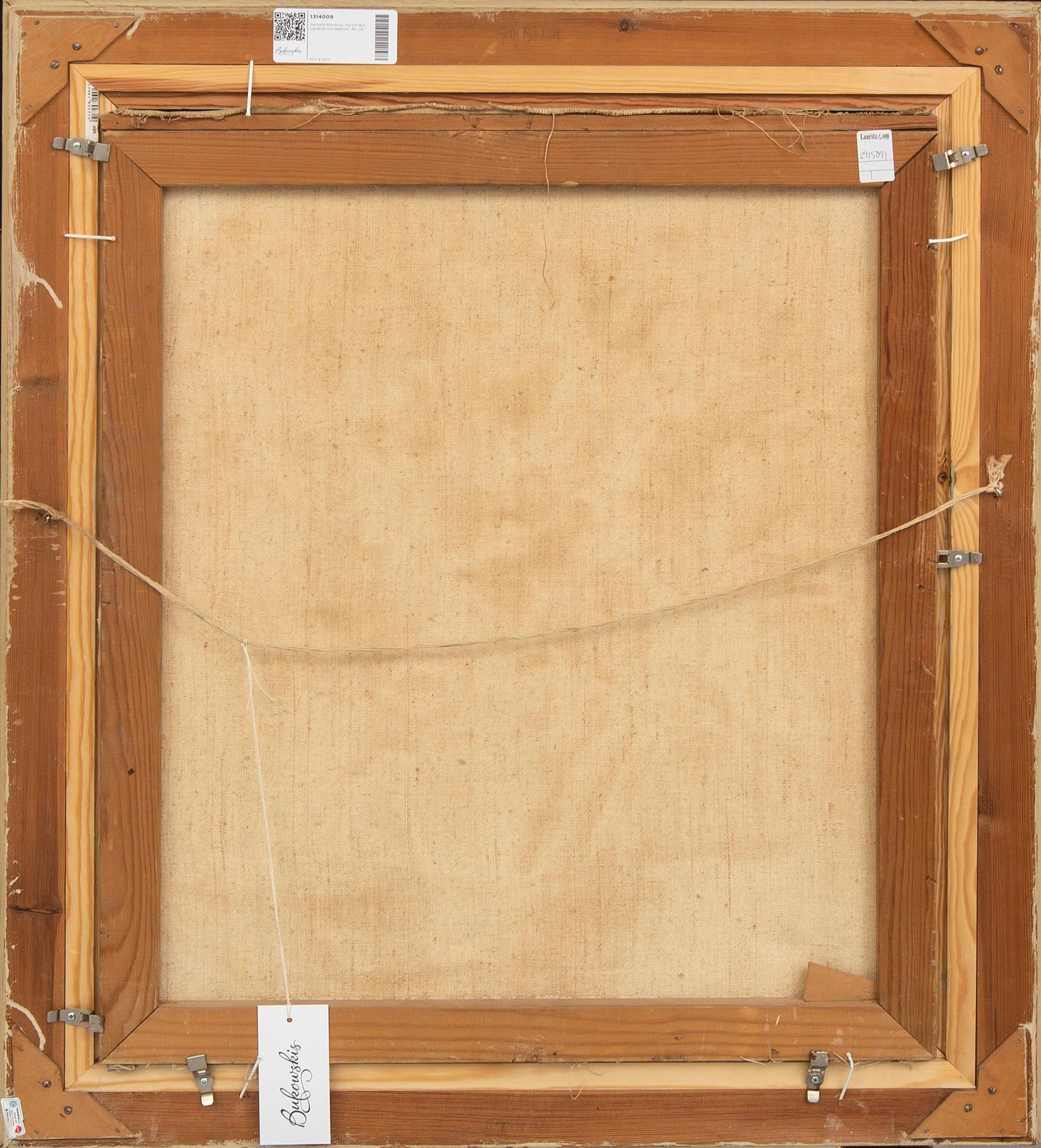 Gerhard Wihlborg, a signed and dated oil on canvas.