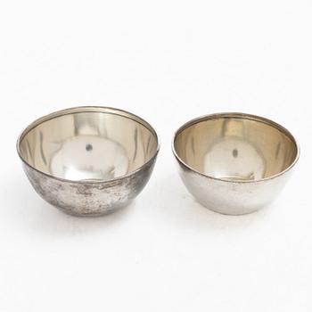 Two silver bowls, Sweden, 20th century.