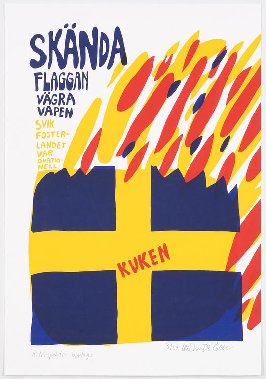 Carl Johan De Geer, "Skända flaggan - Vägra vapen".