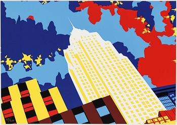 Richard Ryan · RICHARD RYAN, Serigrafi, ur serien "Manhattan Octaves", signerad och numrerad 167/250.