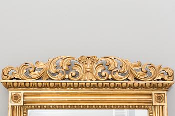 AN EMPIRE MIRROR AND CONSOLE TABLE early 1800's.