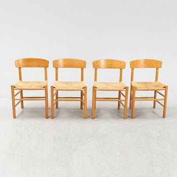 Børge Mogensen, stolar, 4 st, "J39", FDB Møbler, Danmark.