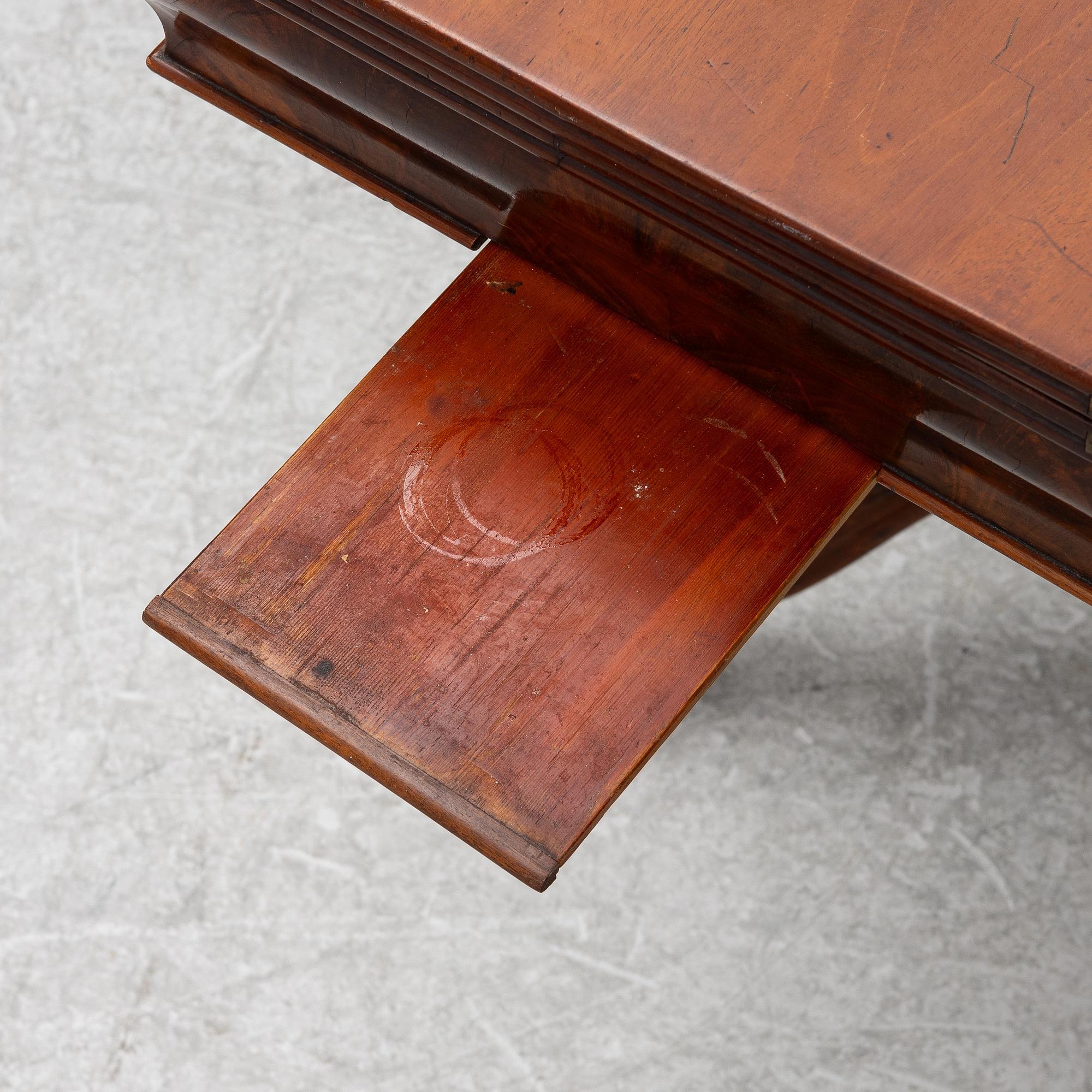 A games table, late 19th century.