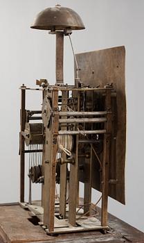 A Baroque late 17th century longcase clock by Johannes Fischer, probably Dutch.