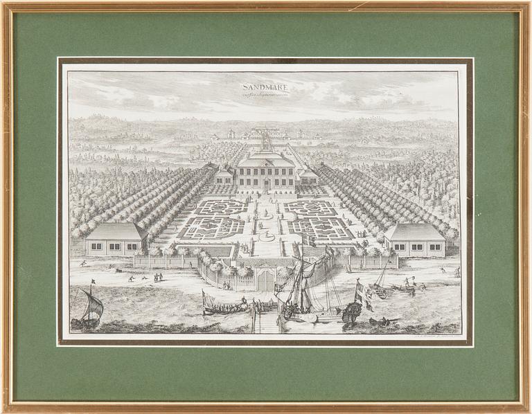 KOPPARSTICK, 14 stycken. Ur "Suecia Antiqua", 1700-tal.