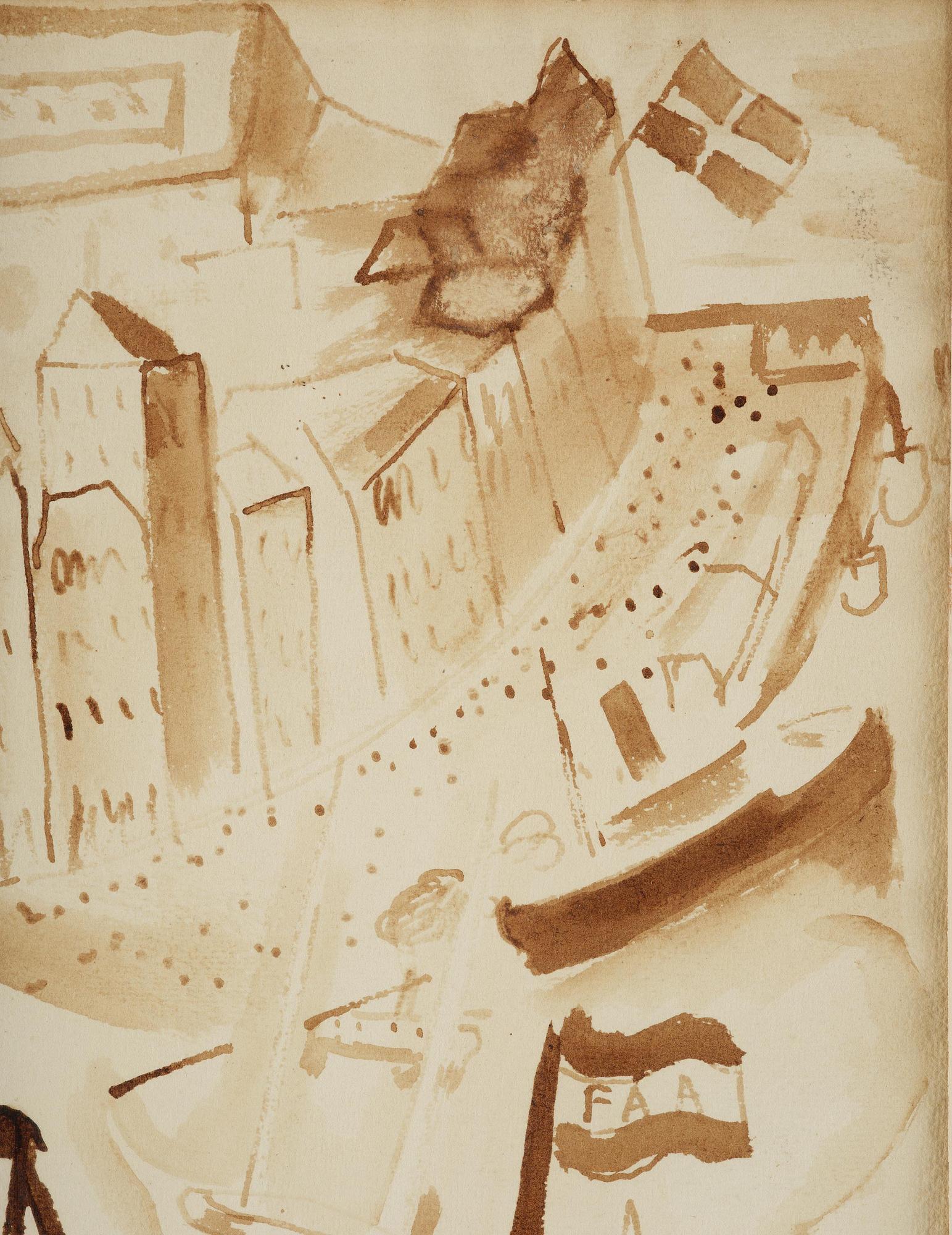 Isaac Grünewald, Motif from Skeppsbron.