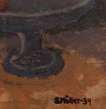 SIGURD MÖLLER, olja på pannå, signerad o daterad -34.