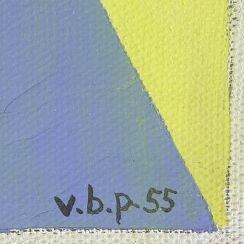 Vilhelm Bjerke-Petersen, Signed v.b.p and dated -55. Oil on canvas. Sign v.b.p -55.