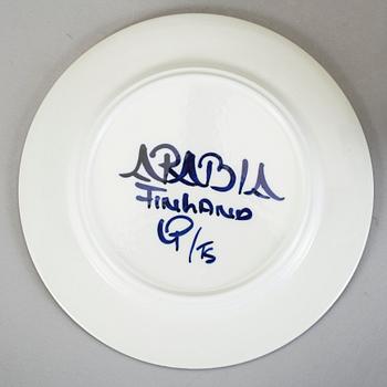 SERVISDELAR, 15 delar, porslin, "Valencia" Ulla Procopé, Arabia, Finland, 1970-tal.
