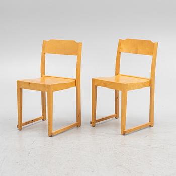 Sven Markelius, six chairs, "The Orchestra Chair".