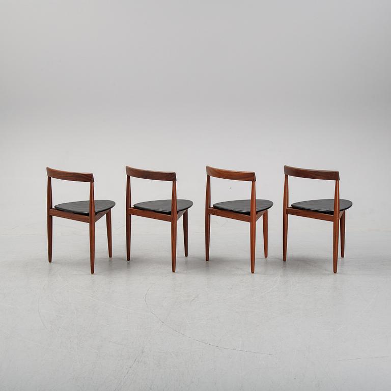 Hans Olsen, matbord och stolar, 4st, Frem Røjle, Danmark, 1950-tal.