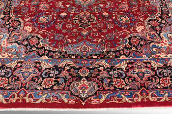 A CARPET, Kashmar, signed, around 380 x 292 cm.