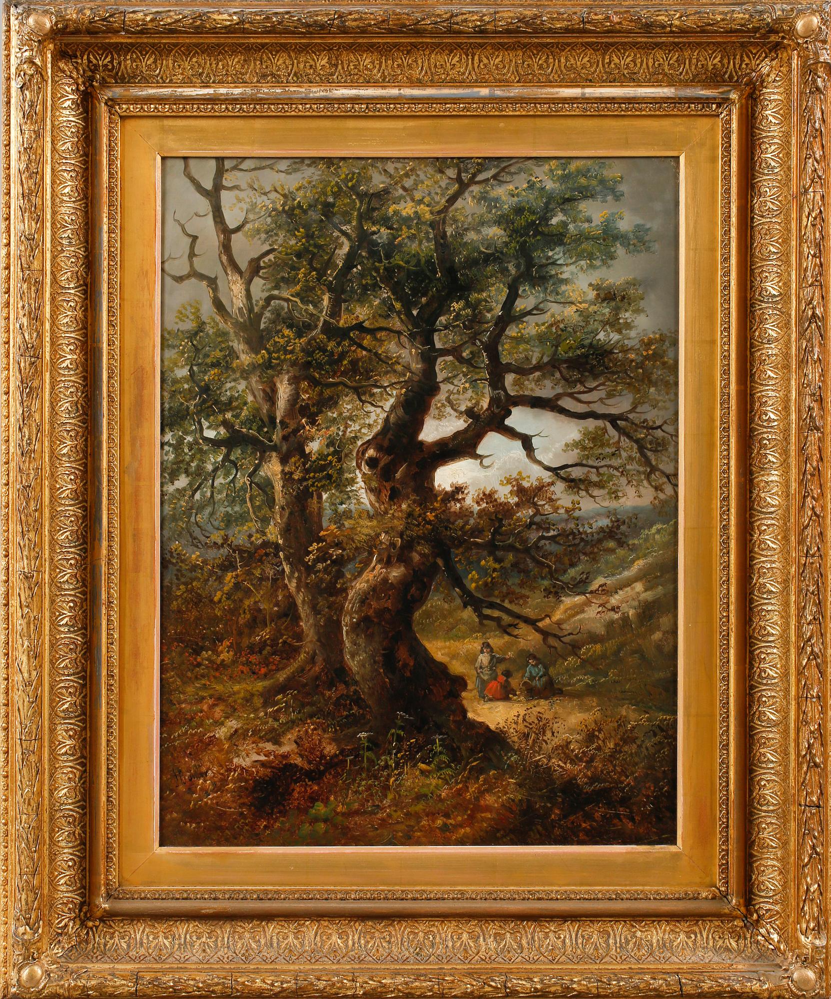 JOHN BARKER OF BATH, olja på duk, signerad.